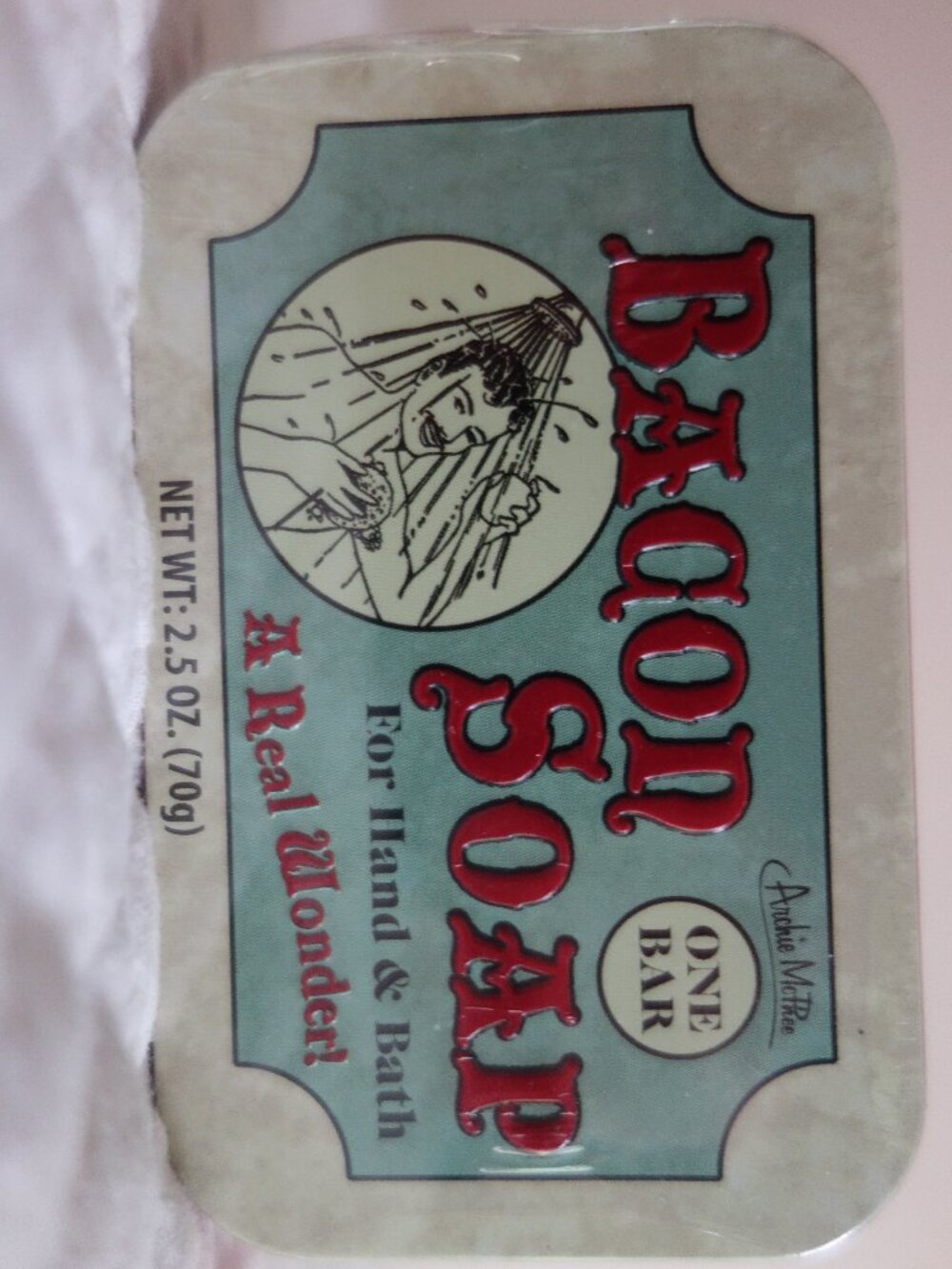 New / Sealed ARCHIE McPHEE Bacon Soap - 2016